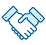 hands shaking icon